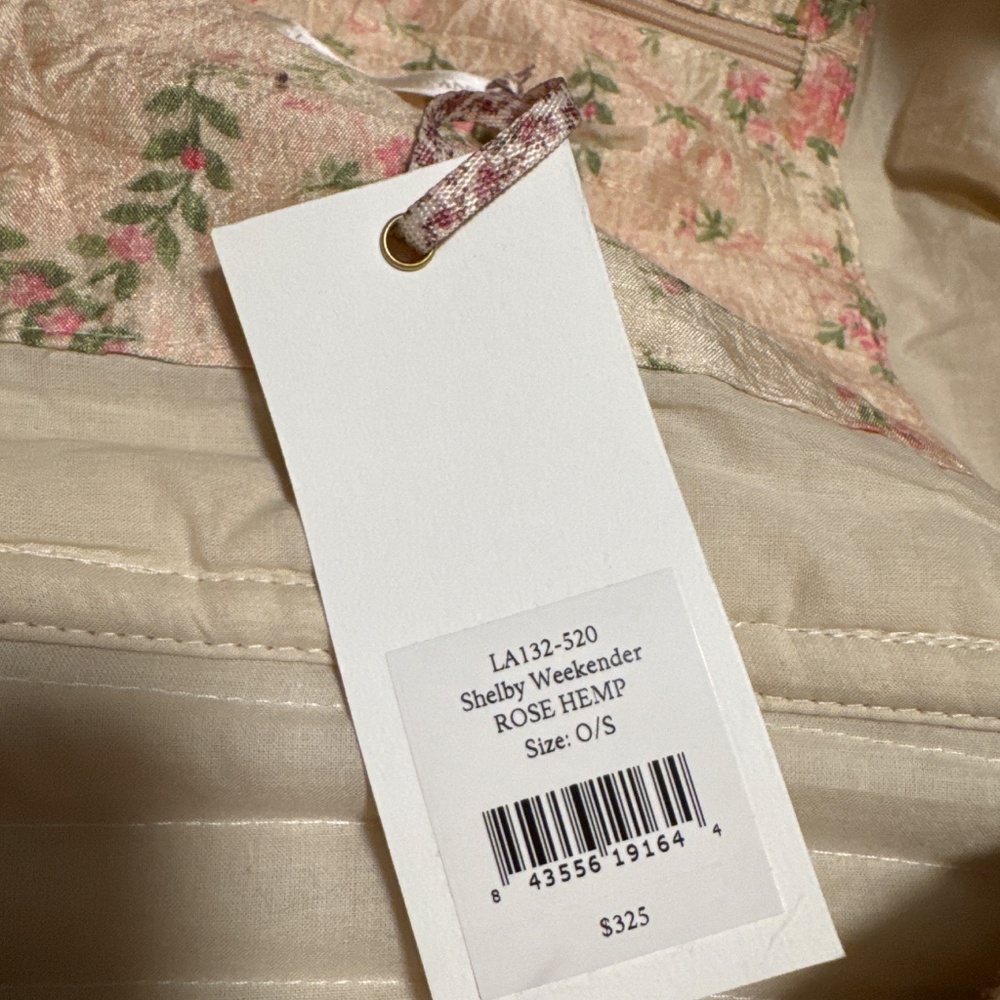 Rare Loveshackfancy Rose Shelby weekender bag - Picture 7 of 7